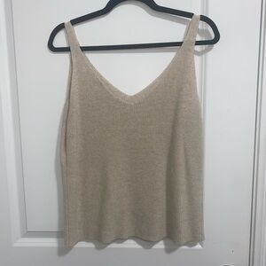 Primark Beige Knit Tank Top size M